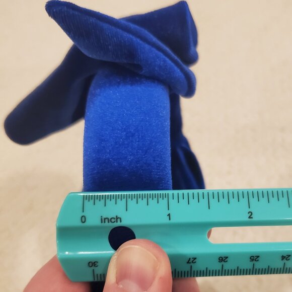 Royal Blue Velvet Oversized Bow Headband main image 8